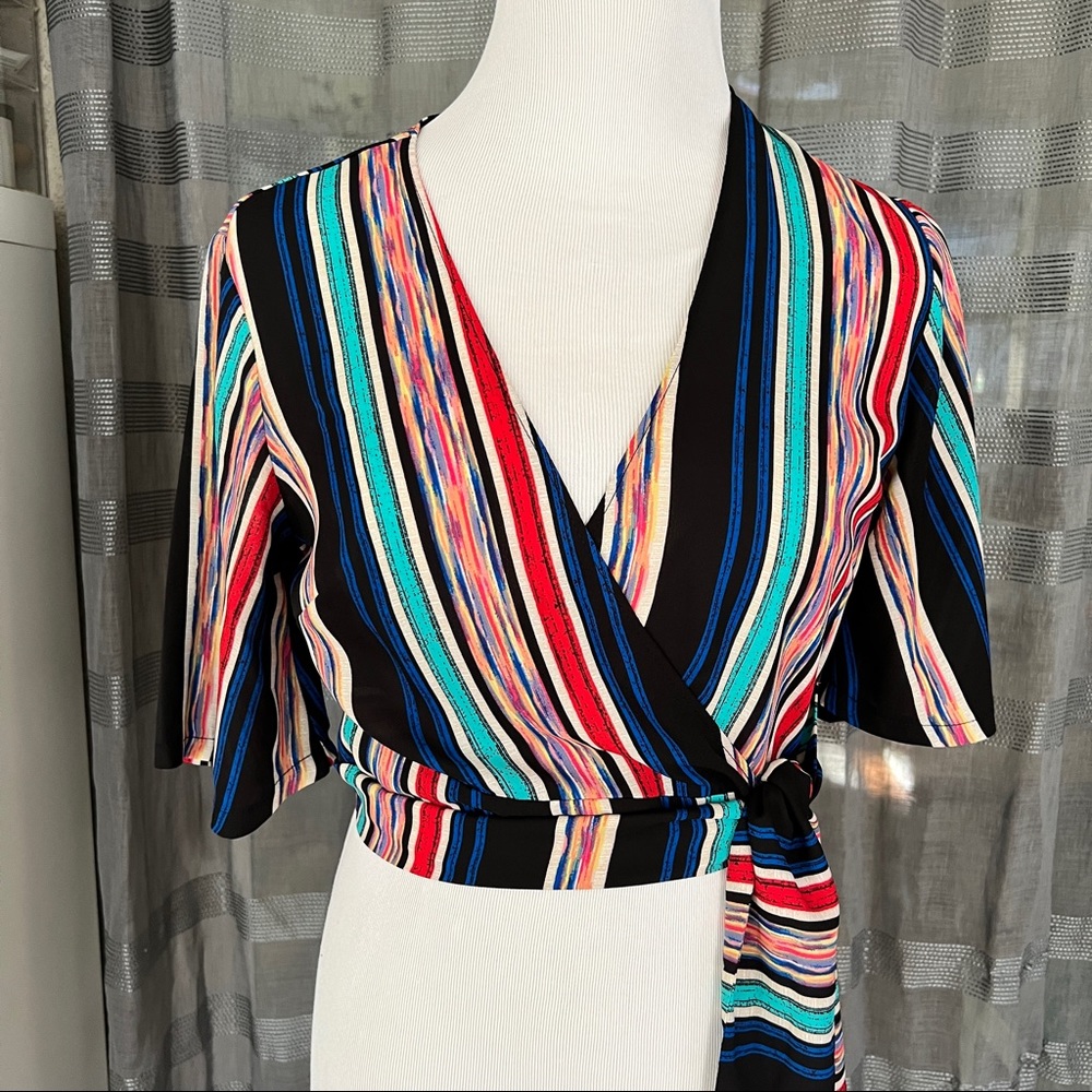 EUC Lush Wrap Top